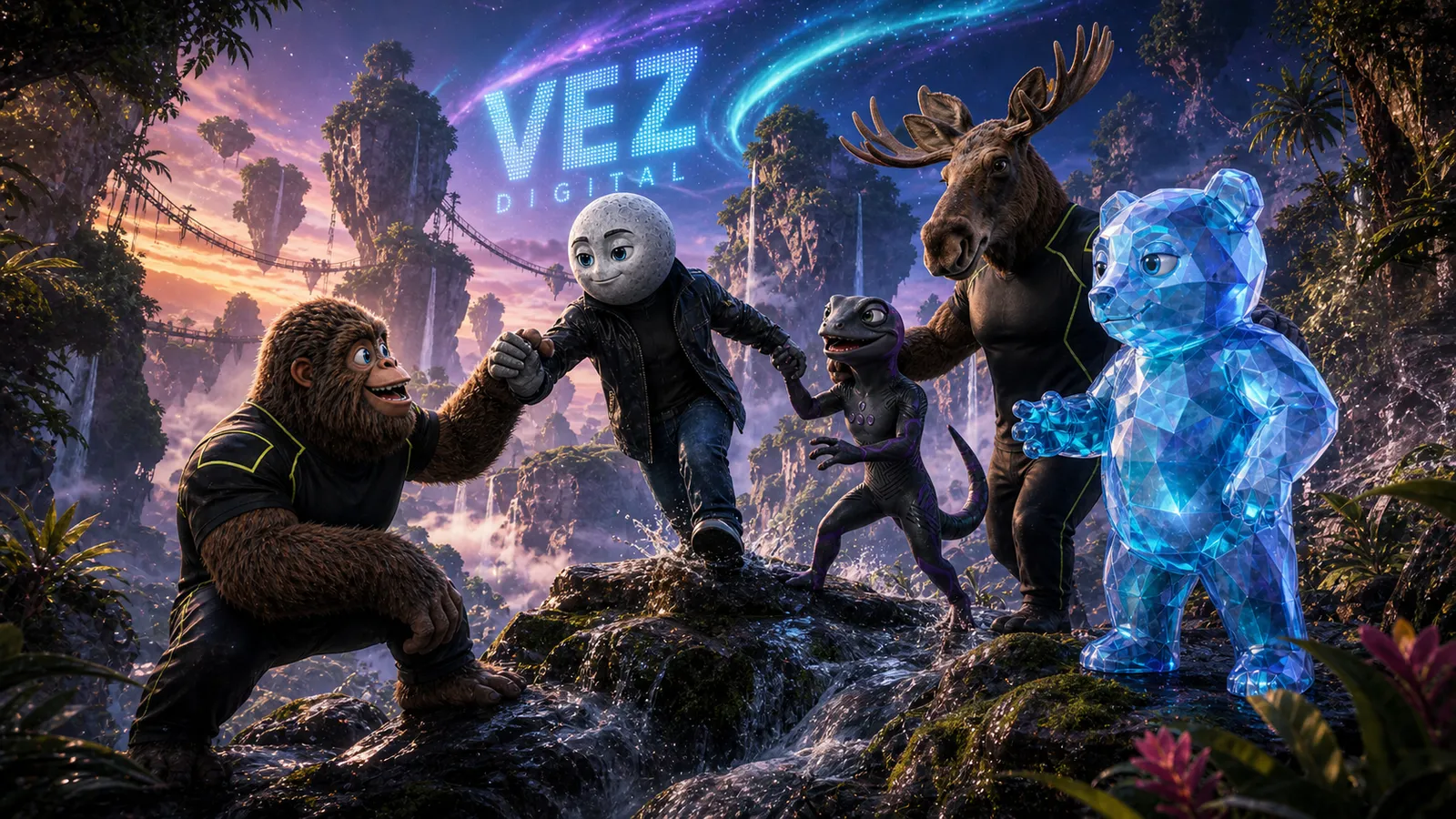 Brand world cinematic — VEZ DIGITAL jungle